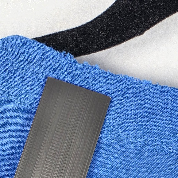 Mynah Womens Swim Coverup M Blue Long Sleeve V-Neck Cruise Beach 100% Rayon - Picture 9 of 15